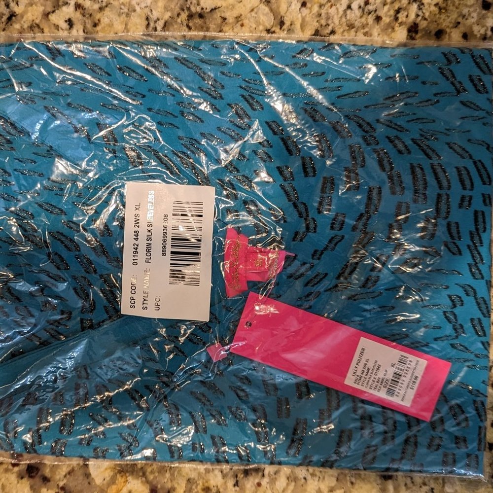 Lily Pulitzer Florin Silk Sleeveless, NWT, Size XL